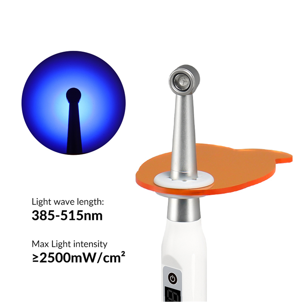 Dental 1 Second Curing Wireless LED Curing Light Lamp 2500mw/c㎡
