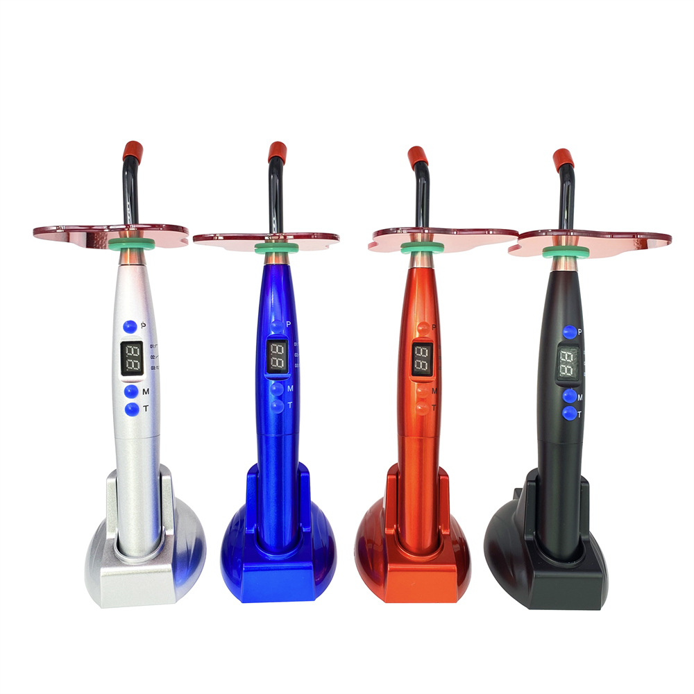 5W Dental LED Curing Light Lamp Wireless Cordless Resin Cure Machine 1500mw/cm²