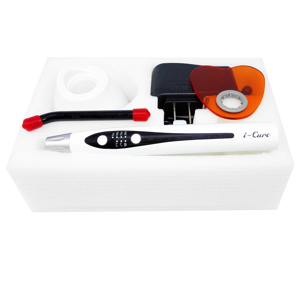 Dental i-Cure Wireless LED Curing Light Lamp 1500mW/cm² Full Ramp Pulse Mode
