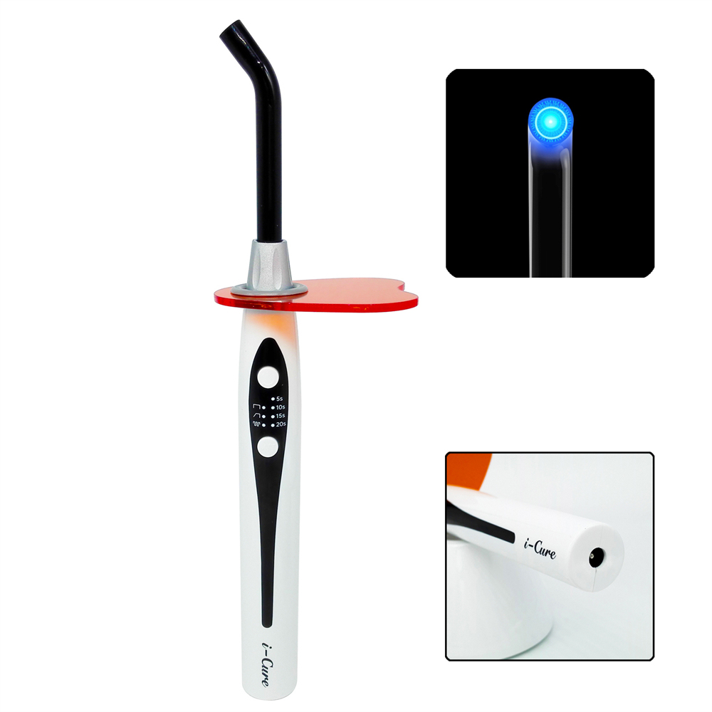 Dental i-Cure Wireless LED Curing Light Lamp 1500mW/cm² Full Ramp Pulse Mode