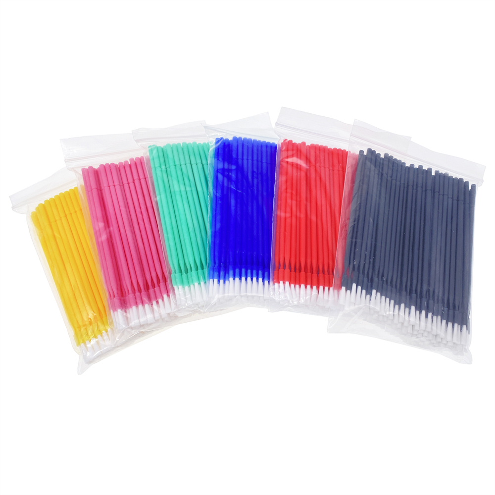 100pcs Dental Long Disposable Micro Applicators Brushes Teeth Whitening Brush