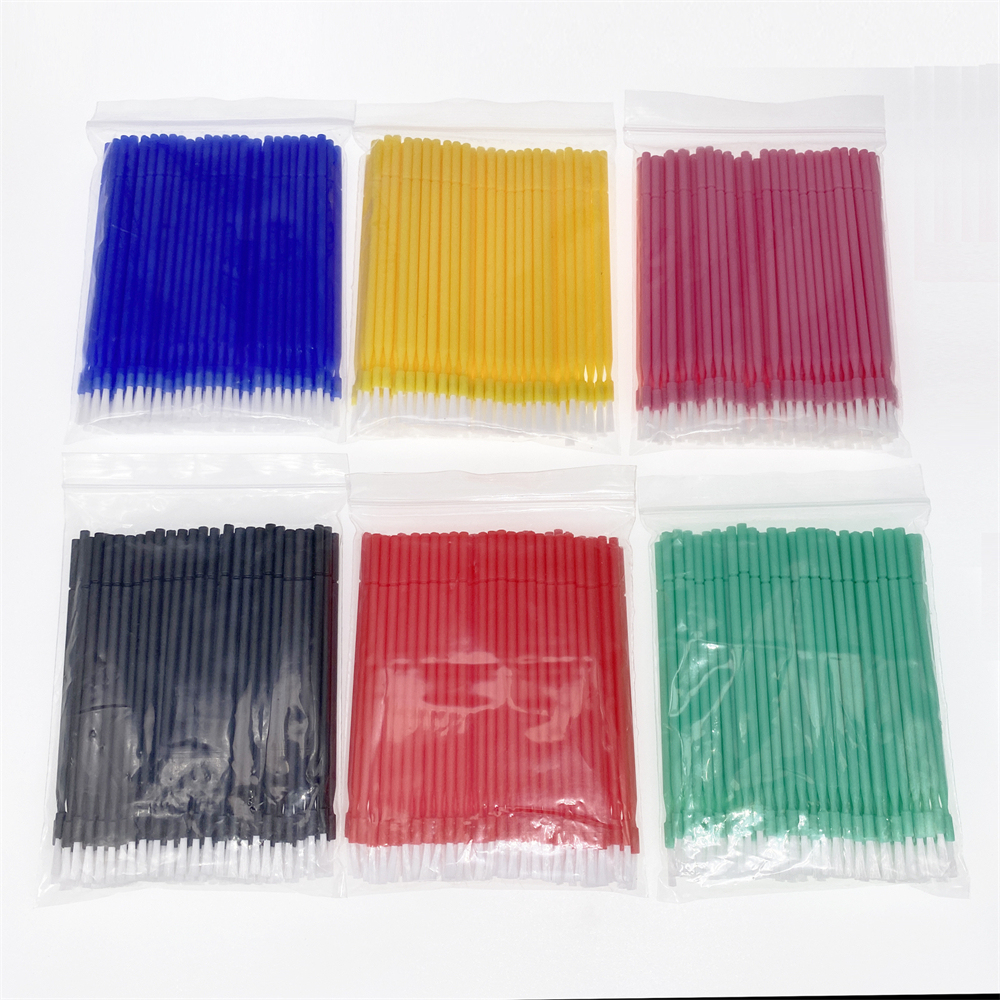 100pcs Dental Long Disposable Micro Applicators Brushes Teeth Whitening Brush