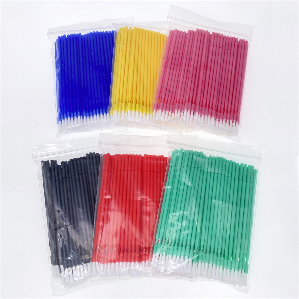 100pcs Dental Long Disposable Micro Applicators Brushes Teeth Whitening Brush