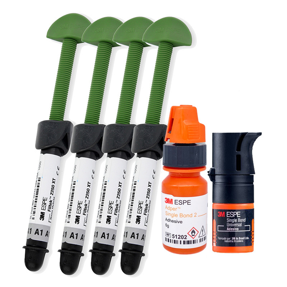 3M ESPE Filtek Z250 XT Dental Composite Syringe Resin 4g/Single Bond 2/Universal Adhesive