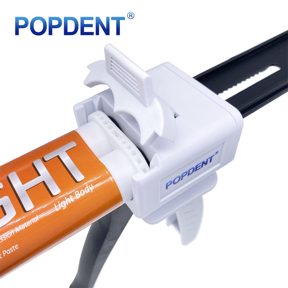 POPDENT Dental 1:1/2:1 Impression Material Dispensing Gun Caulking Dispenser 50ml