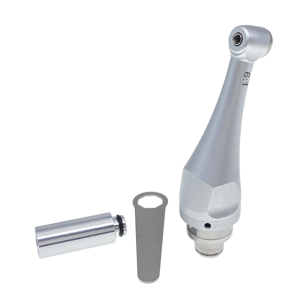 Dental 6:1 Reduction Contra Angle Handpiece Head Push Button For fit WOODPECKER