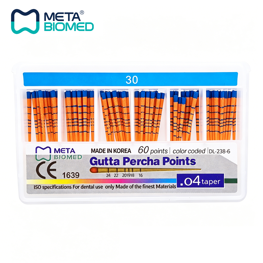 Meta Biomed Dental Endo Gutta Percha Points Taper .02/.04/.06 All Sizes #15 -#80
