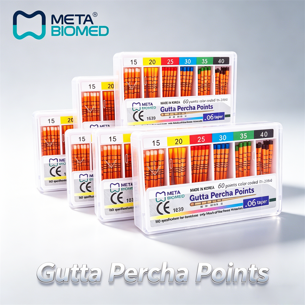 Meta Biomed Dental Endo Gutta Percha Points Taper .02/.04/.06 All Sizes #15 -#80