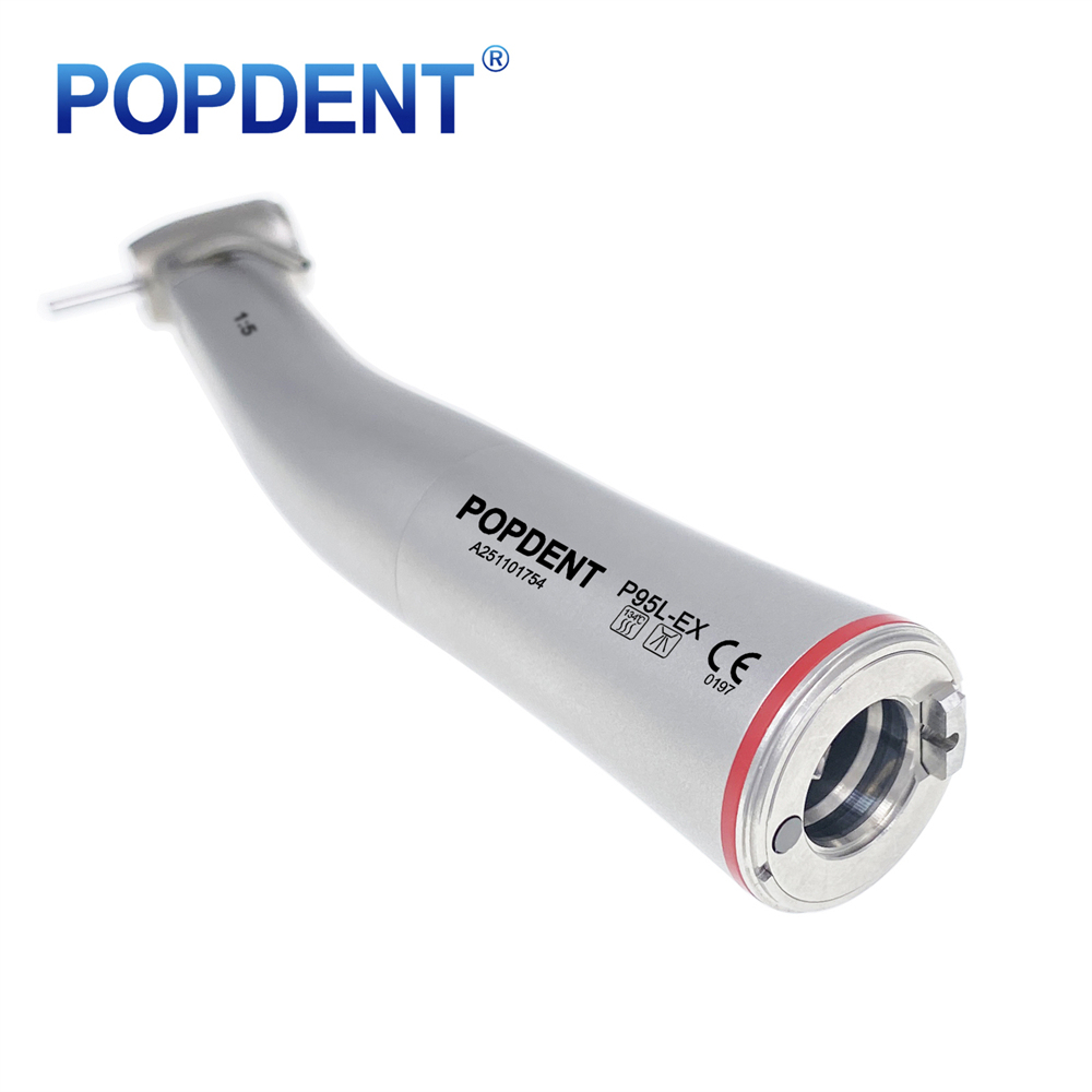 POPDENT P95L Dental 1:5 Increasing Contra Angle LED Handpiece Fit NSK Electric Motor
