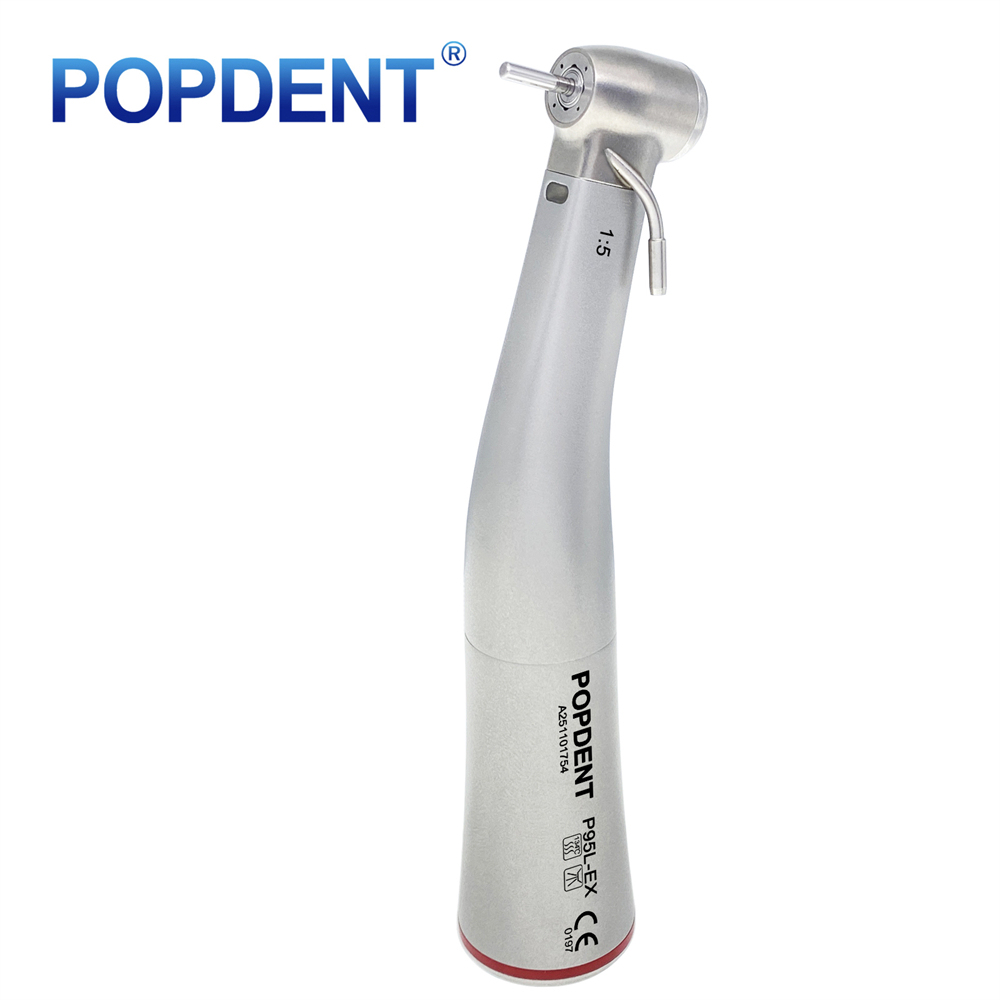 POPDENT P95L Dental 1:5 Increasing Contra Angle LED Handpiece Fit NSK Electric Motor