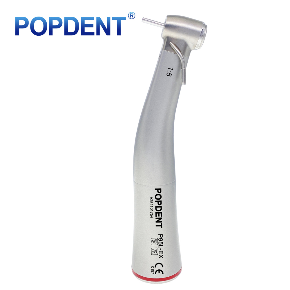 POPDENT P95L Dental 1:5 Increasing Contra Angle LED Handpiece Fit NSK Electric Motor