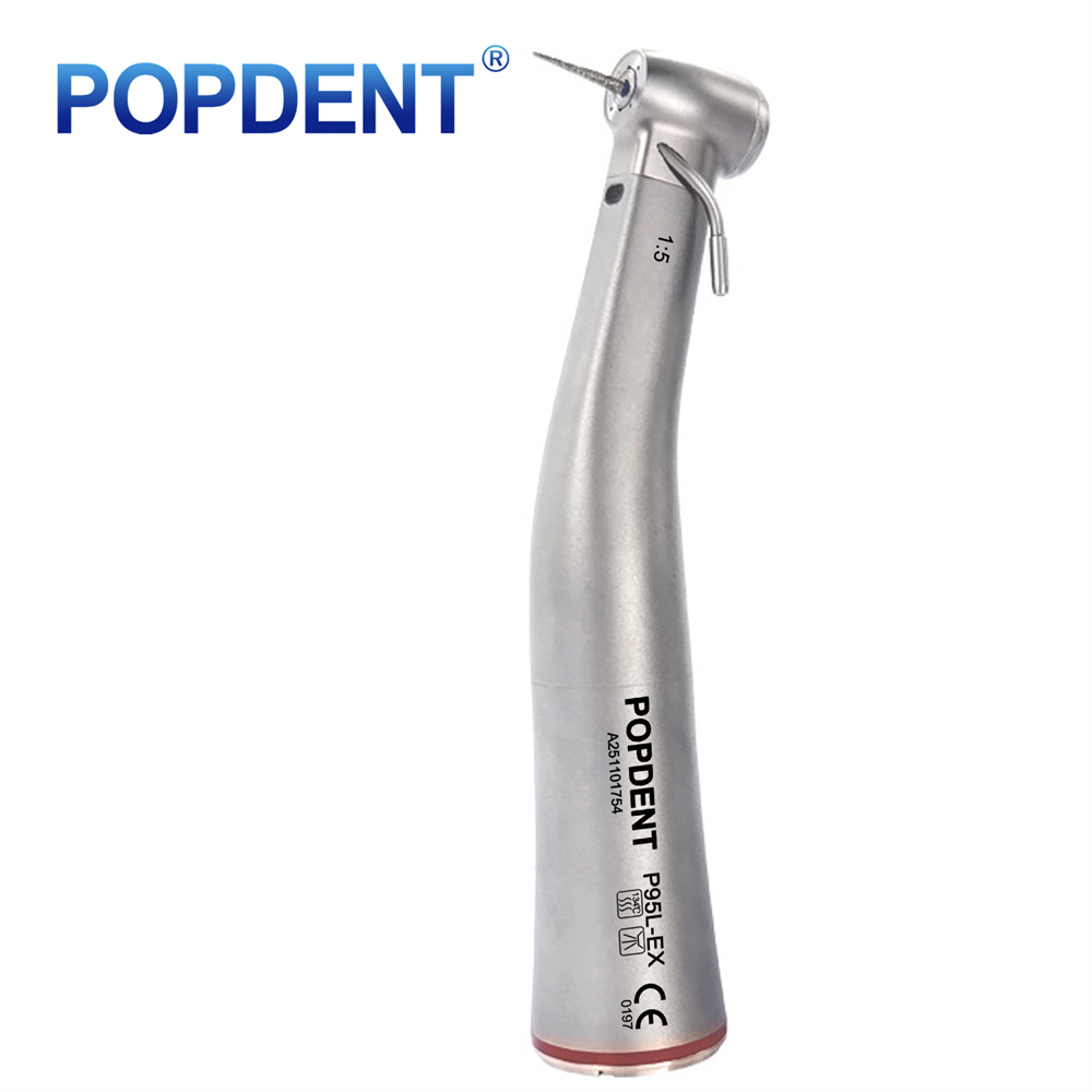 POPDENT P95L Dental 1:5 Increasing Contra Angle LED Handpiece Fit NSK Electric Motor