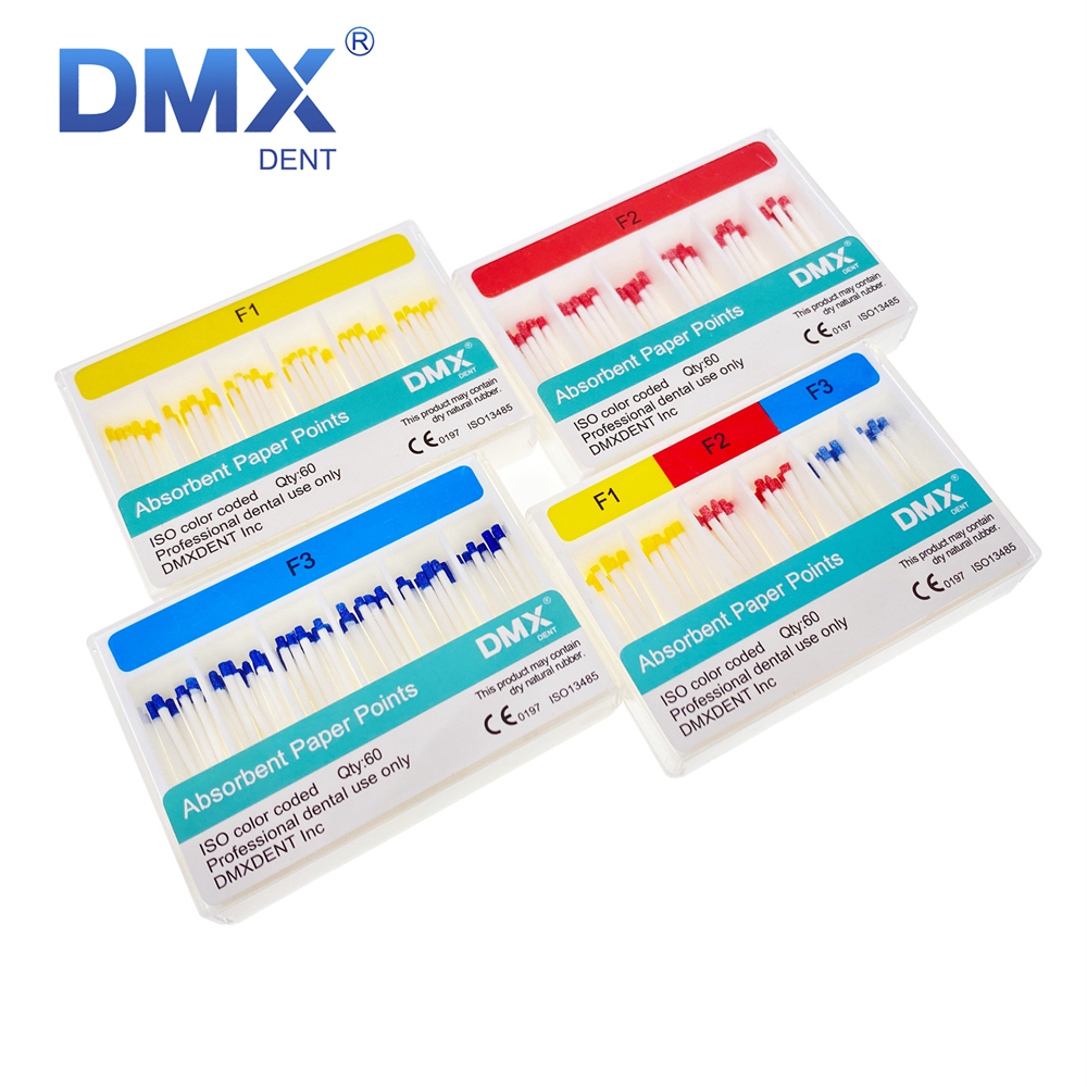 DMXDENT F1/F2/F3/F1-F3 Dental Endodontic Absorbent Paper Points Taper 0.06