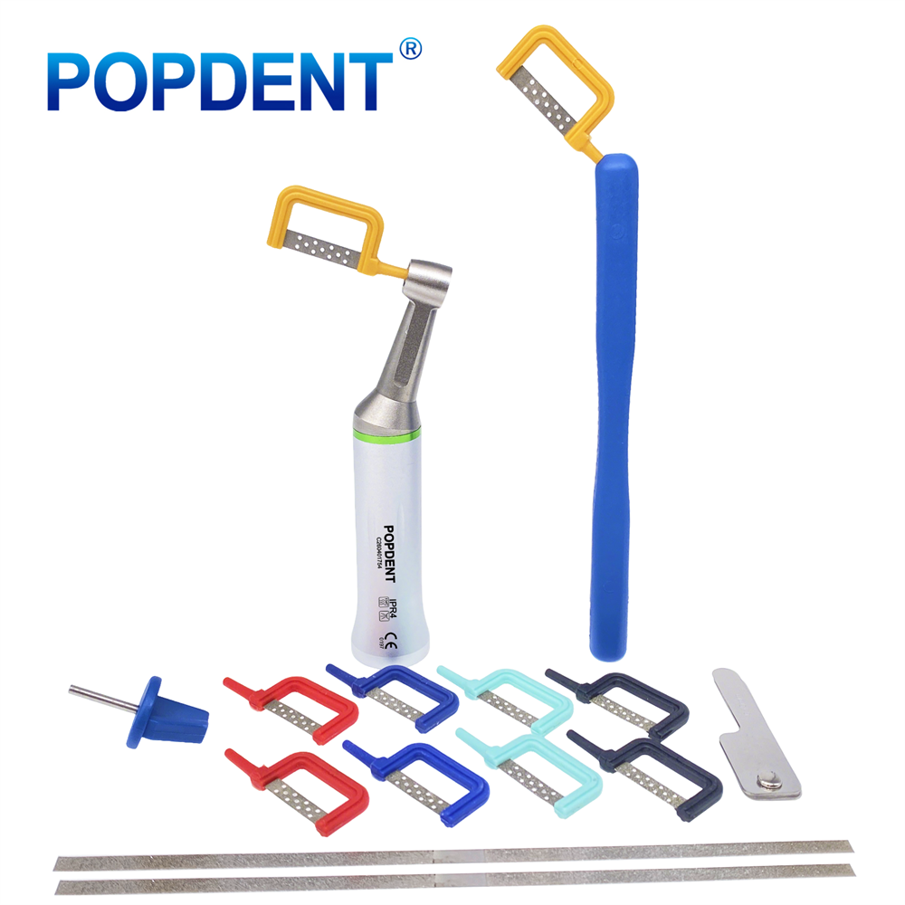 POPDENT Dental Ortho Contra Angle 4:1 Contra Angle Handpiece Interproximal Strip IPR Kit