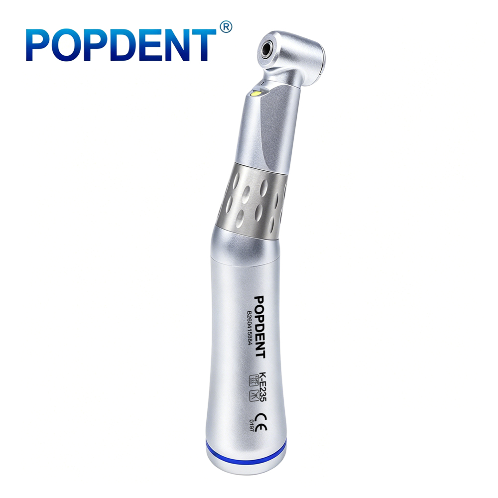 POPDENT K-E235 Dental 1:1 LED E-generator Low Speed Contra Angle Handpiece
