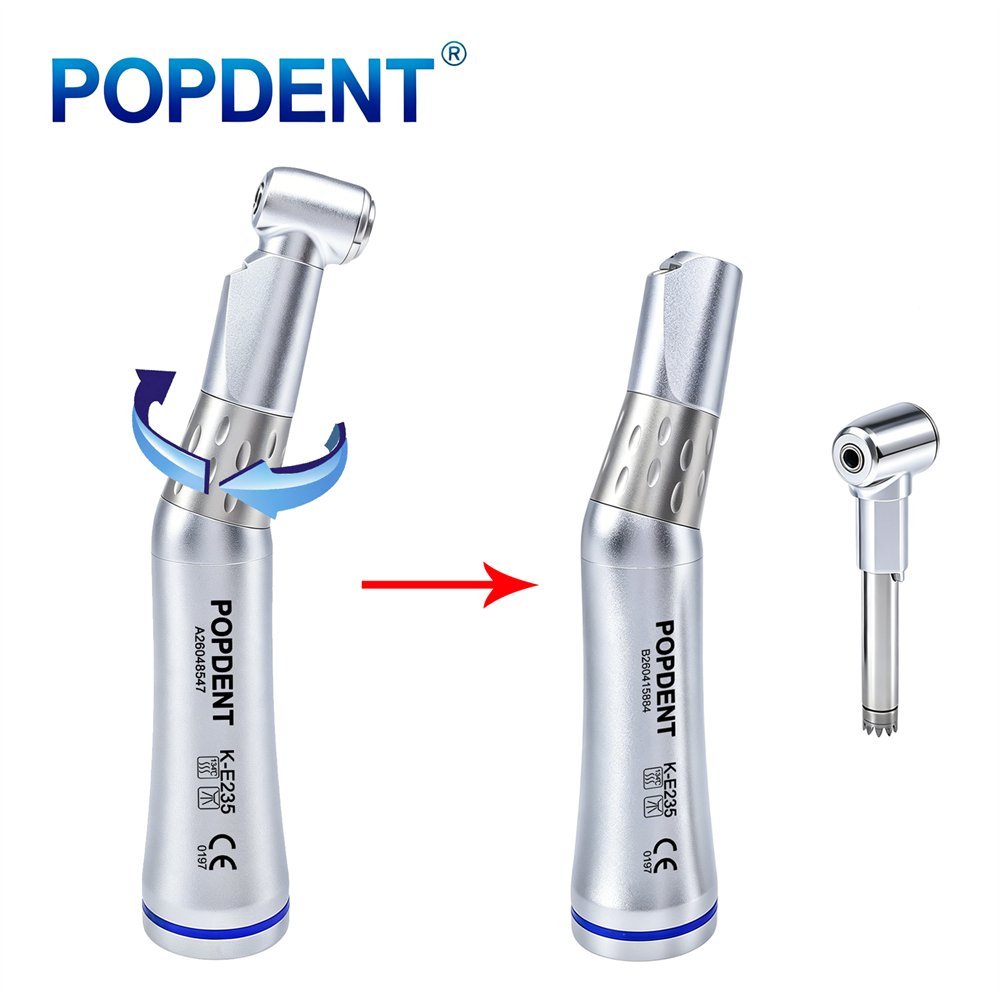 POPDENT K-E235 Dental 1:1 LED E-generator Low Speed Contra Angle Handpiece