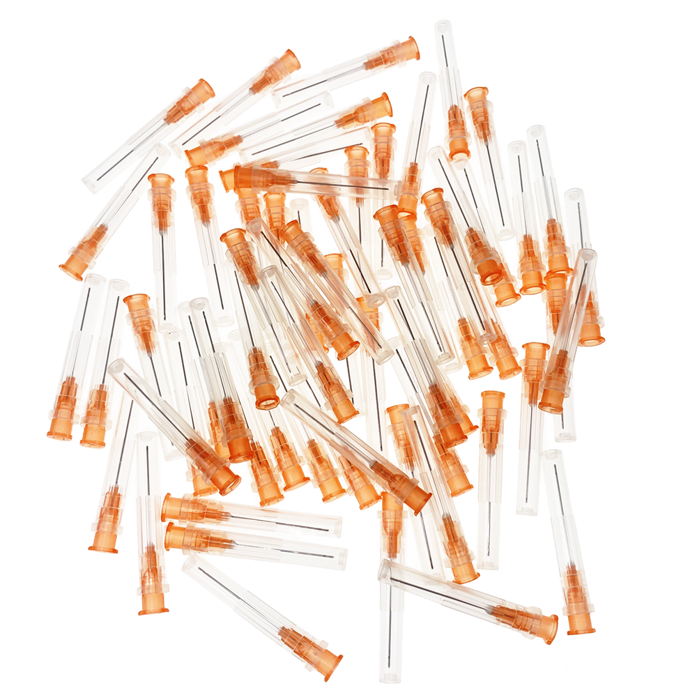 50Pcs Dental Endo Irrigation Needles 2-Side Holes End-Closed 25/27/30Ga Yellow