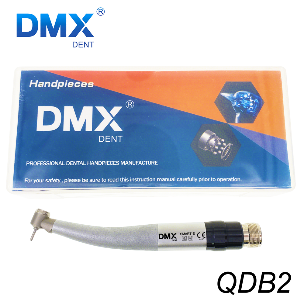 DMXDENT SMART-E QD Dental LED E-generator Pediatric Mini Head High Speed Handpiece Air Turbine with Quick Coupler 2/4Hole