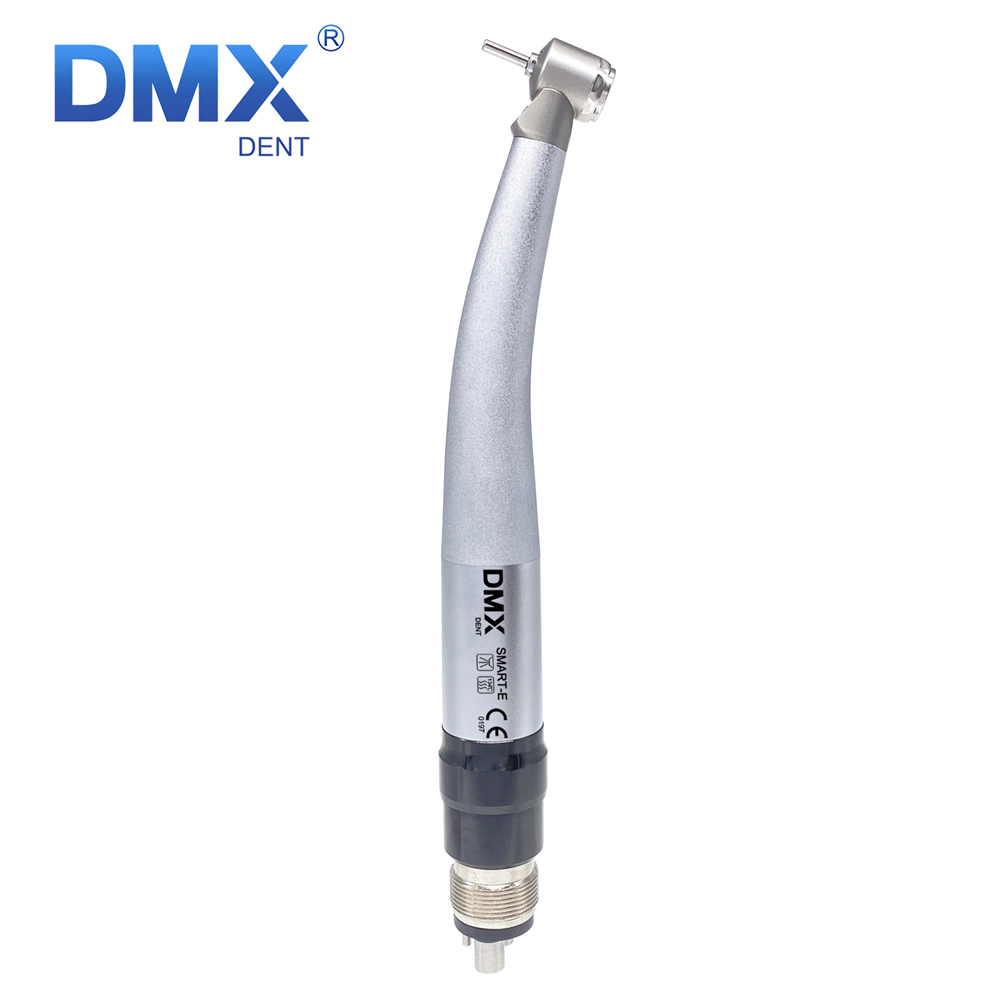 DMXDENT SMART-E QD Dental LED E-generator Pediatric Mini Head High Speed Handpiece Air Turbine with Quick Coupler 2/4Hole