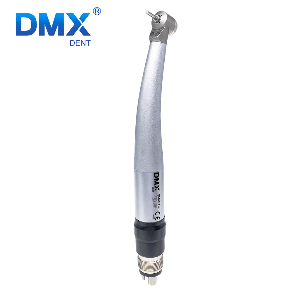 DMXDENT SMART-E QD Dental LED E-generator Pediatric Mini Head High Speed Handpiece Air Turbine with Quick Coupler 2/4Hole