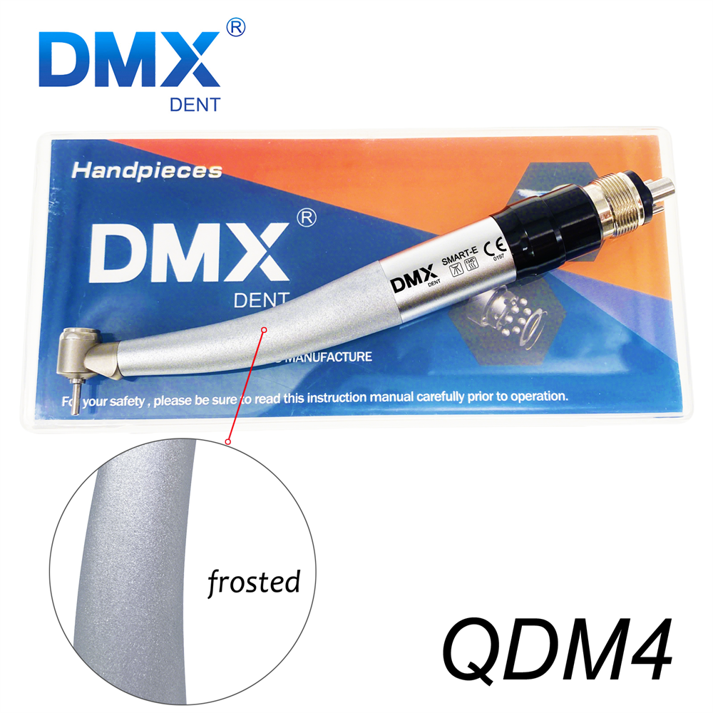 DMXDENT SMART-E QD Dental LED E-generator Pediatric Mini Head High Speed Handpiece Air Turbine with Quick Coupler 2/4Hole