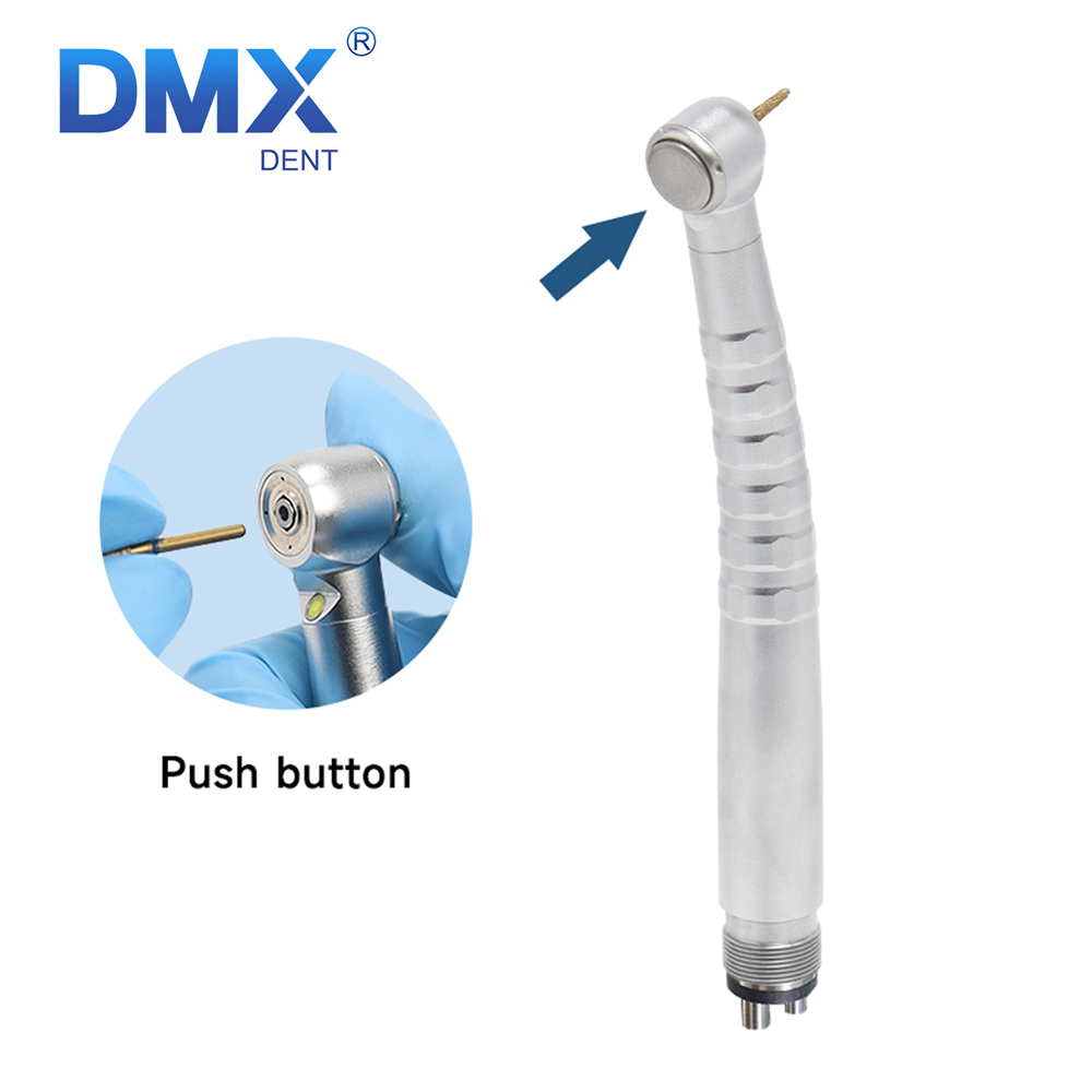 DMXDENT A16S-E Dental LED E-generator High Speed  Air Turbine Handpiece Free Retraction 4 Water Spray 2/4 Holes