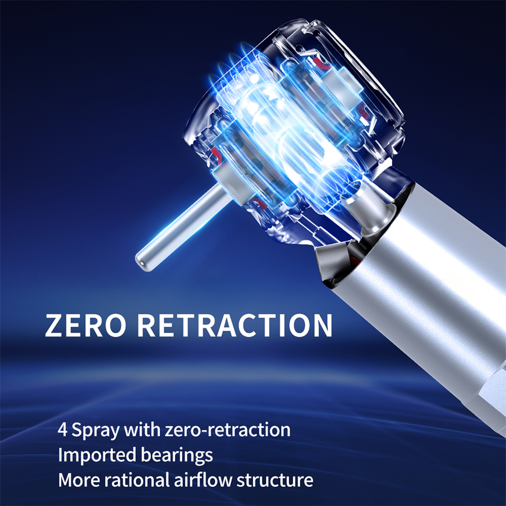 DMXDENT A16S-E ZTPB2/M4 Dental LED E-generator High Speed  Air Turbine Handpiece Free Retraction 4 Water Spray