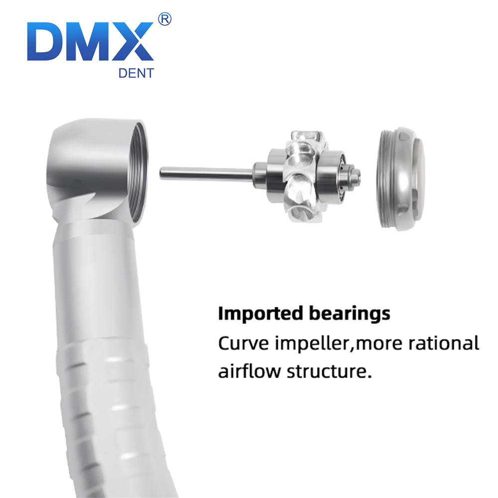 DMXDENT A16S-E ZTPB2/M4 Dental LED E-generator High Speed  Air Turbine Handpiece Free Retraction 4 Water Spray