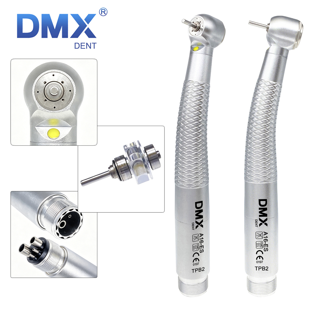 DMXDENT A16-ES TPB2 / TPM4 Dental LED E-generator High Speed Air Turbine Handpiece Fit COXO