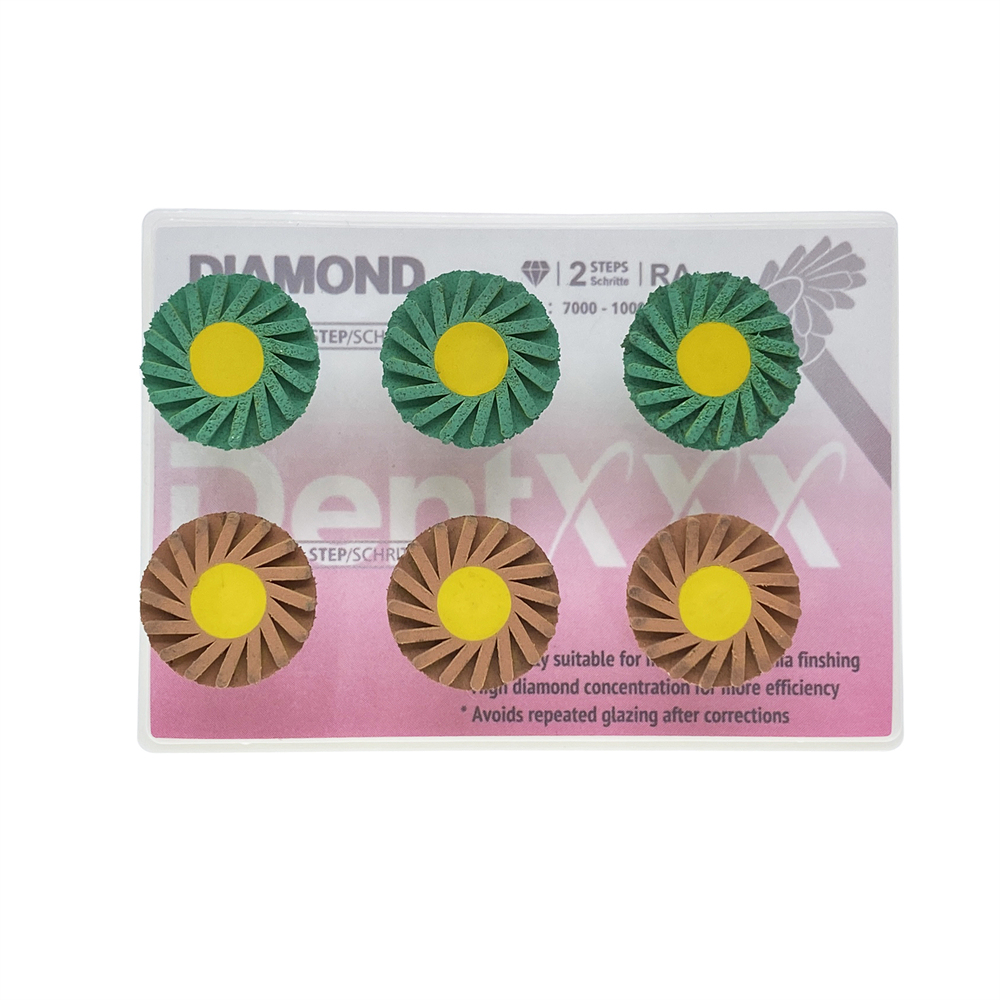 Dental Composite Polishing Wheel Kit 2-Step Polishing Diamond System RA Disc