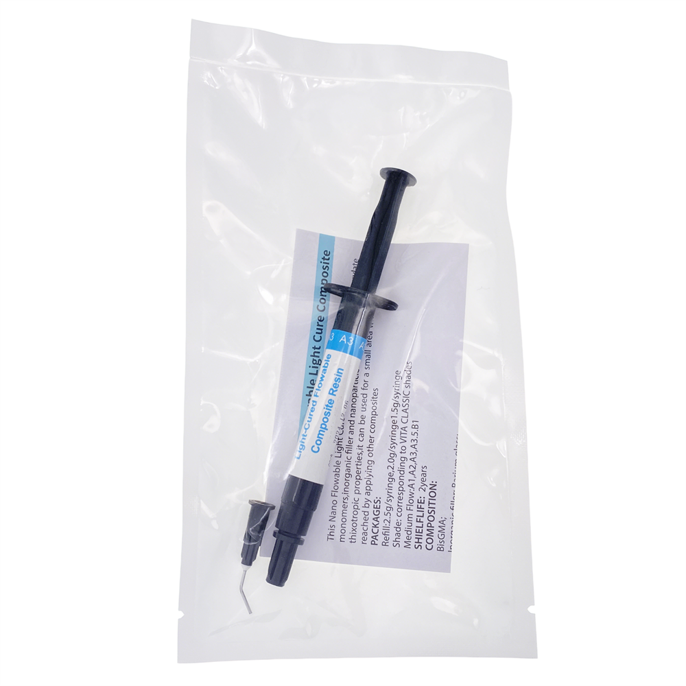 Dental Light Cure Flowable Composite Resin For Filling A1/A2/A3/A3.5