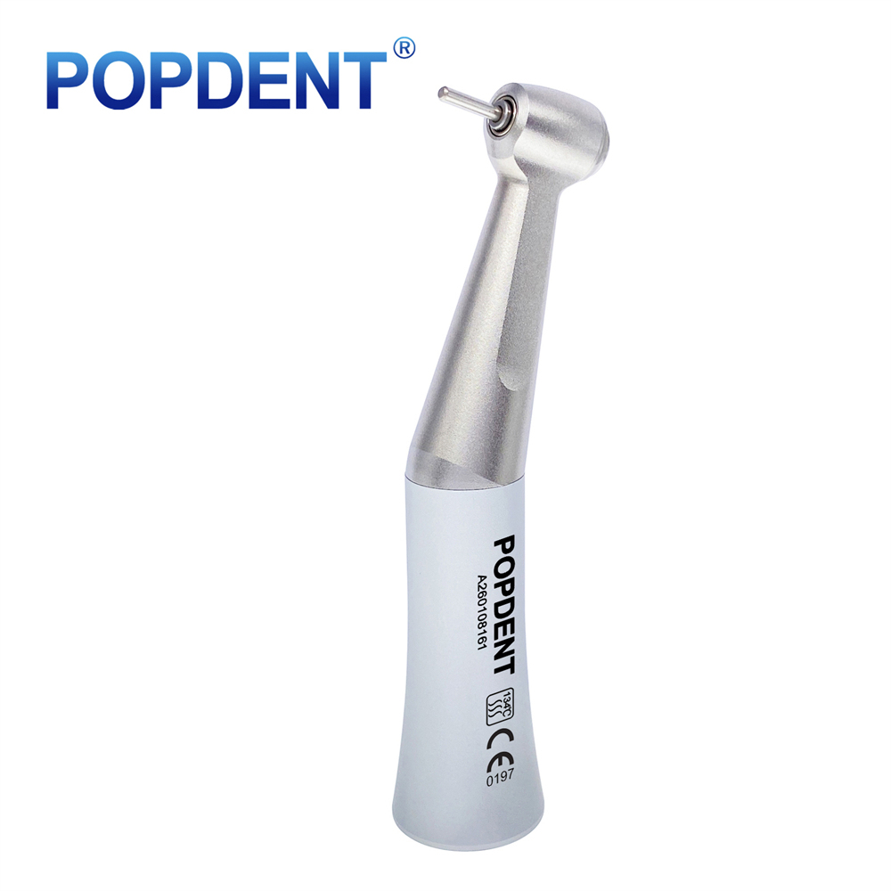 POPDENT Dental Slow Speed Contra Angle Handpiece 1.6mm Friction Grip Push Button