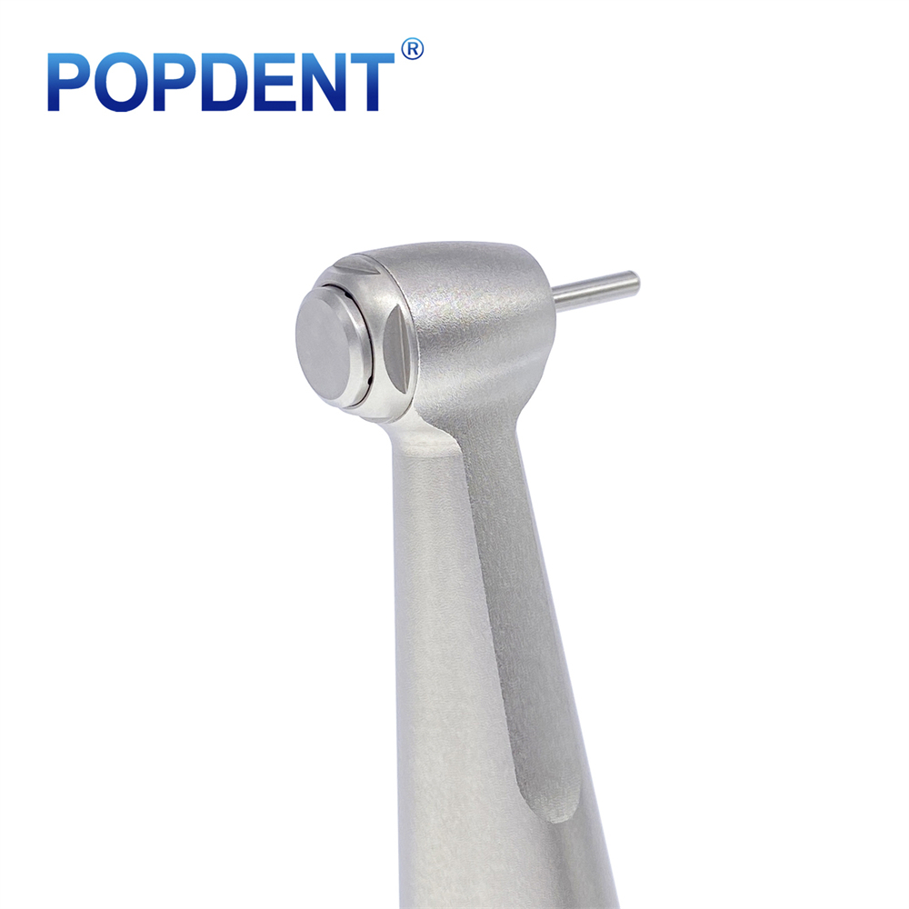 POPDENT Dental Slow Speed Contra Angle Handpiece 1.6mm Friction Grip Push Button
