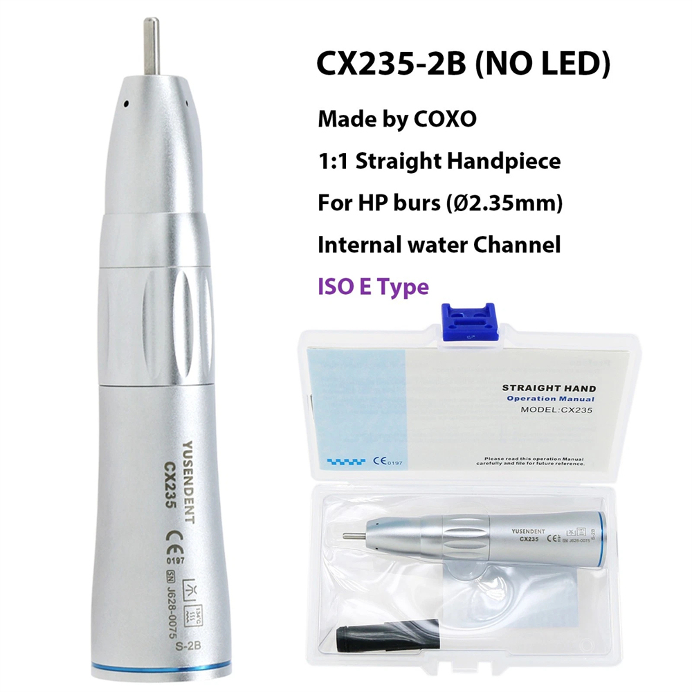 COXO Dental Low Speed Handpiece Contra Angle/Straight Inner Water Air Motor