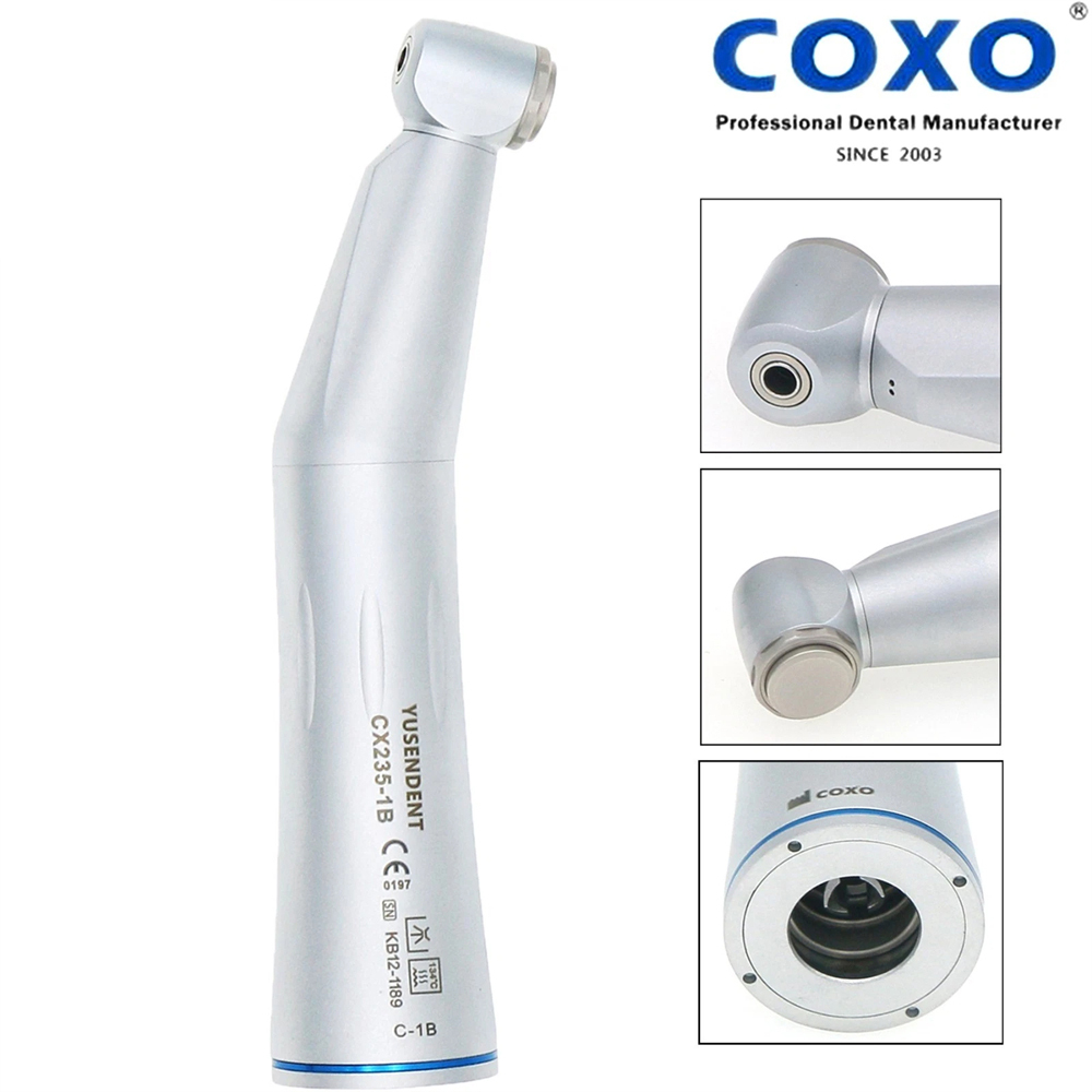 COXO Dental Low Speed Handpiece Contra Angle/Straight Inner Water Air Motor