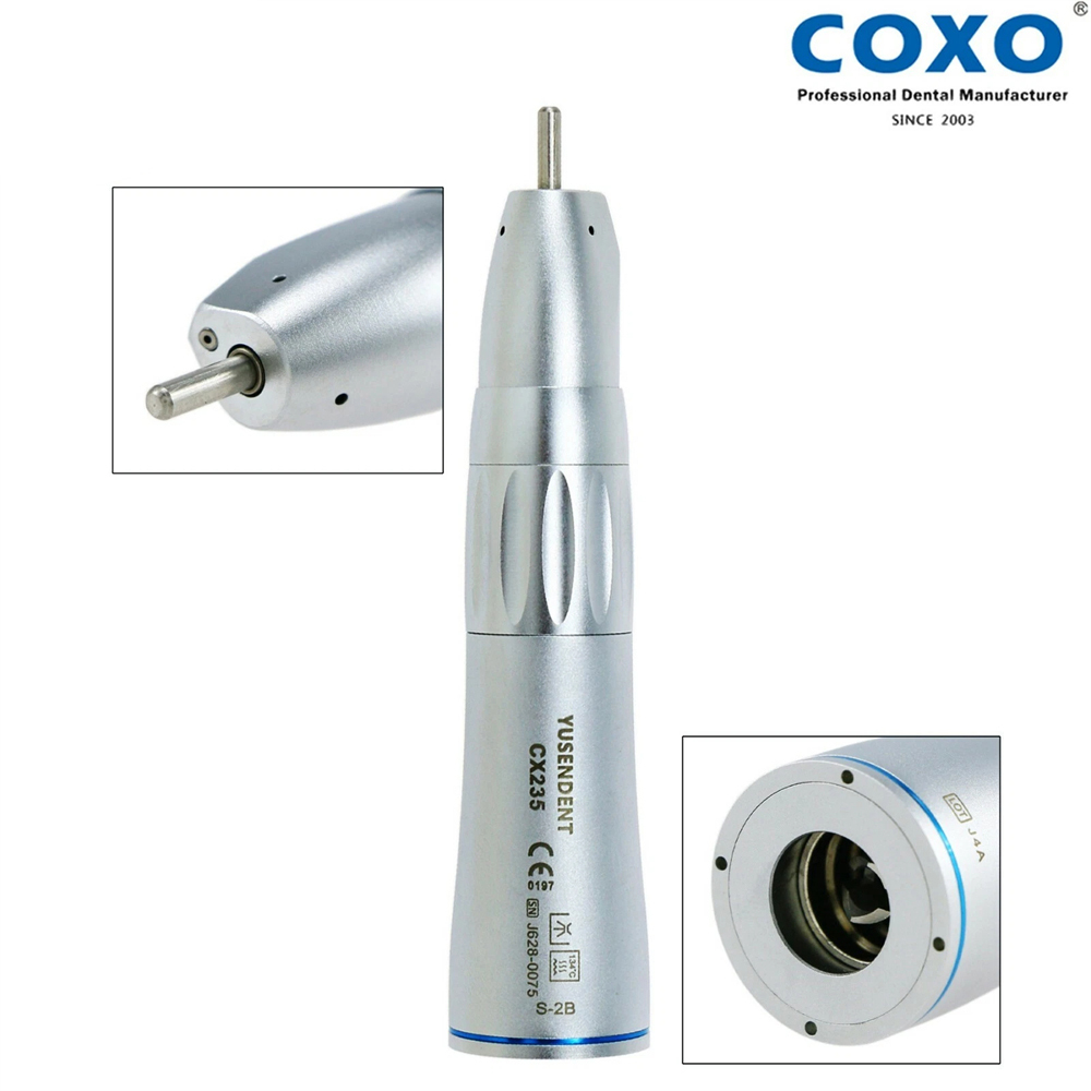 COXO Dental Low Speed Handpiece Contra Angle/Straight Inner Water Air Motor