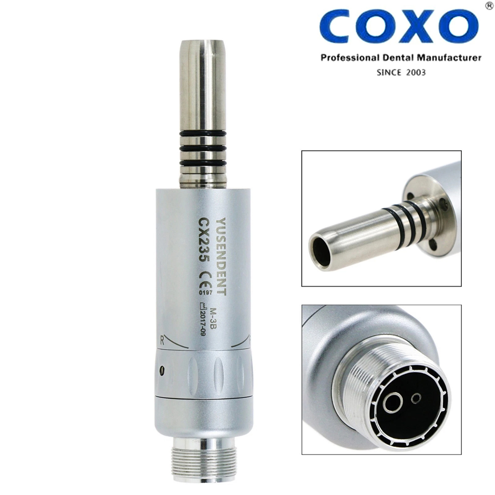 COXO Dental Low Speed Handpiece Contra Angle/Straight Inner Water Air Motor