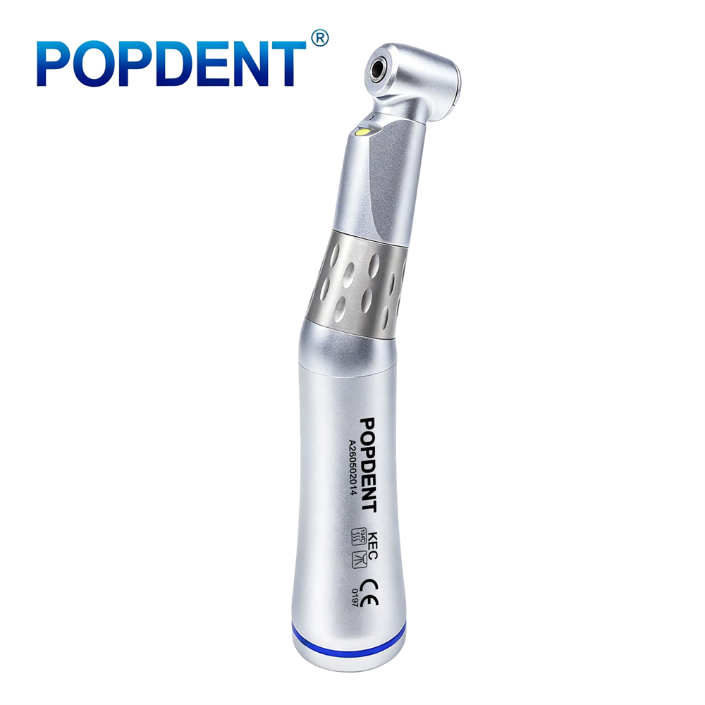 POPDENT Dental Slow Low Speed Handpiece Straight Contra Angle Air Motor 4/2Holes