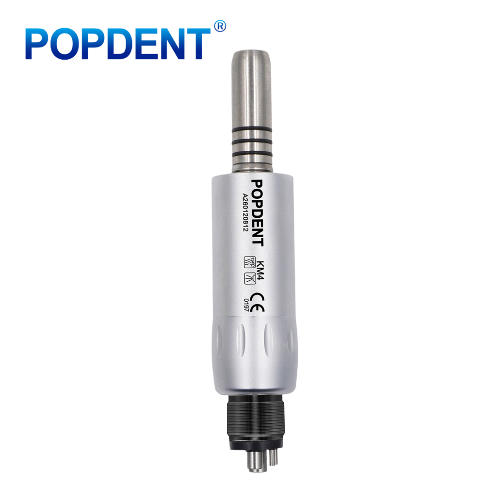 POPDENT Dental Slow Low Speed Handpiece Straight Contra Angle Air Motor 4/2Holes