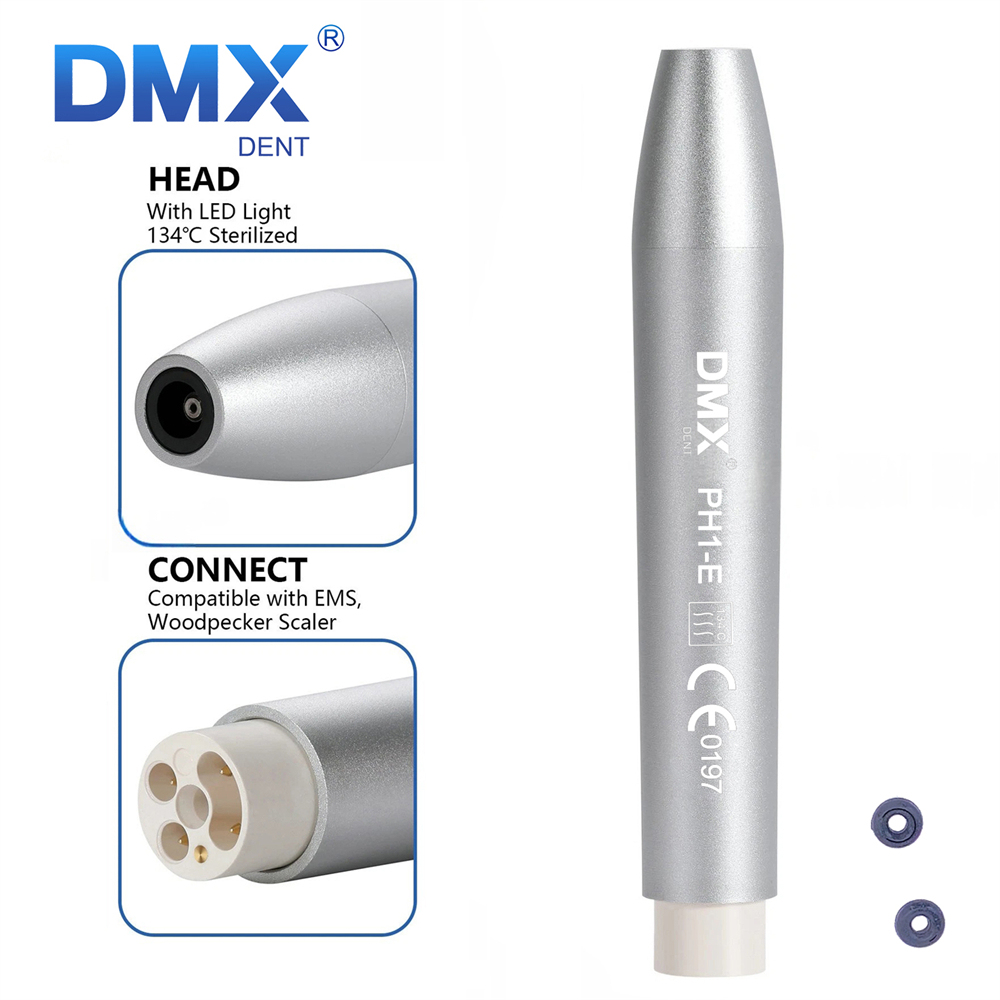 DMXDENT PH1-E Dental LED Light Ultrasonic Piezo Scaler Handpiece For EMS Woodpecker