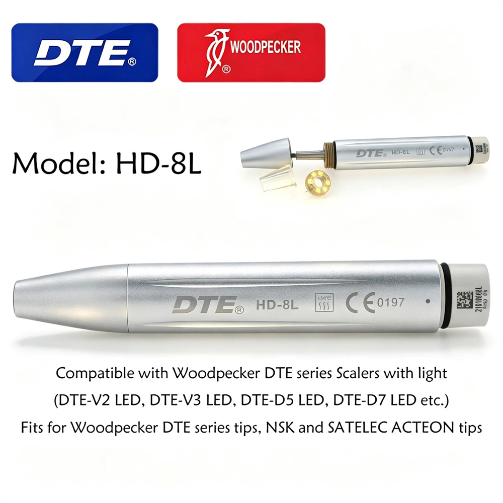 Woodpecker DTE HD-8L LED Ultrasonic Piezo Scaler Handpiece for D600 S6 LED