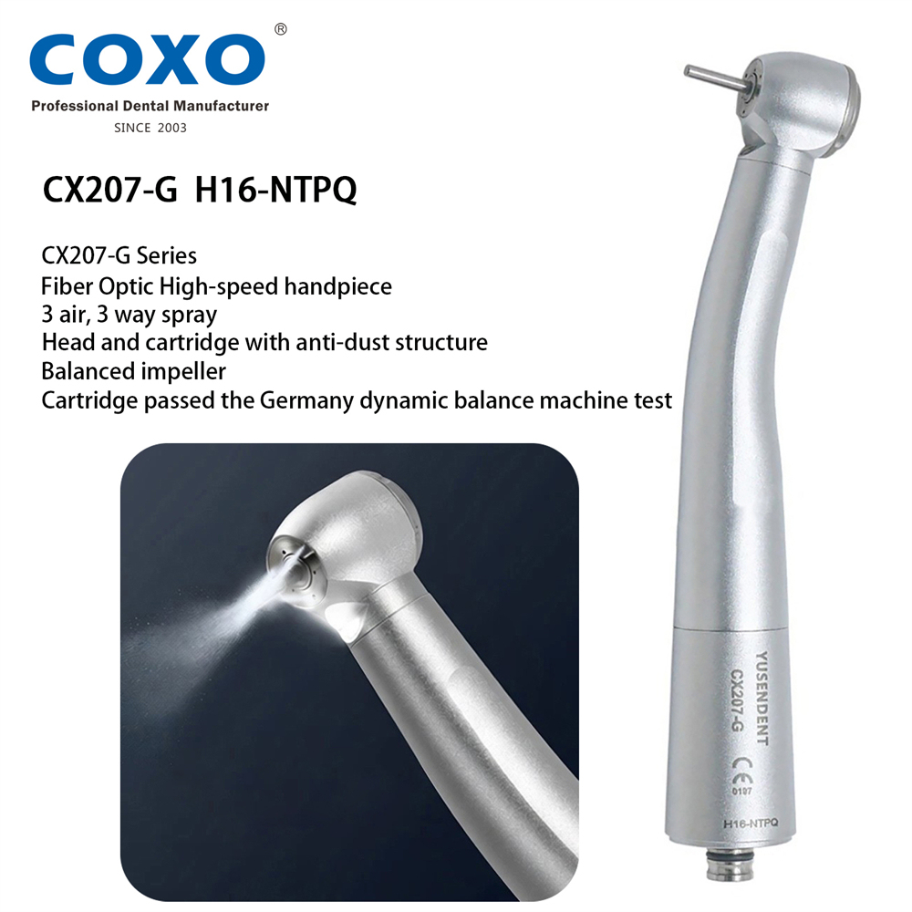 COXO YUSENDENT CX207-G H16 Fiber Optic High Speed Handpiece Turbine