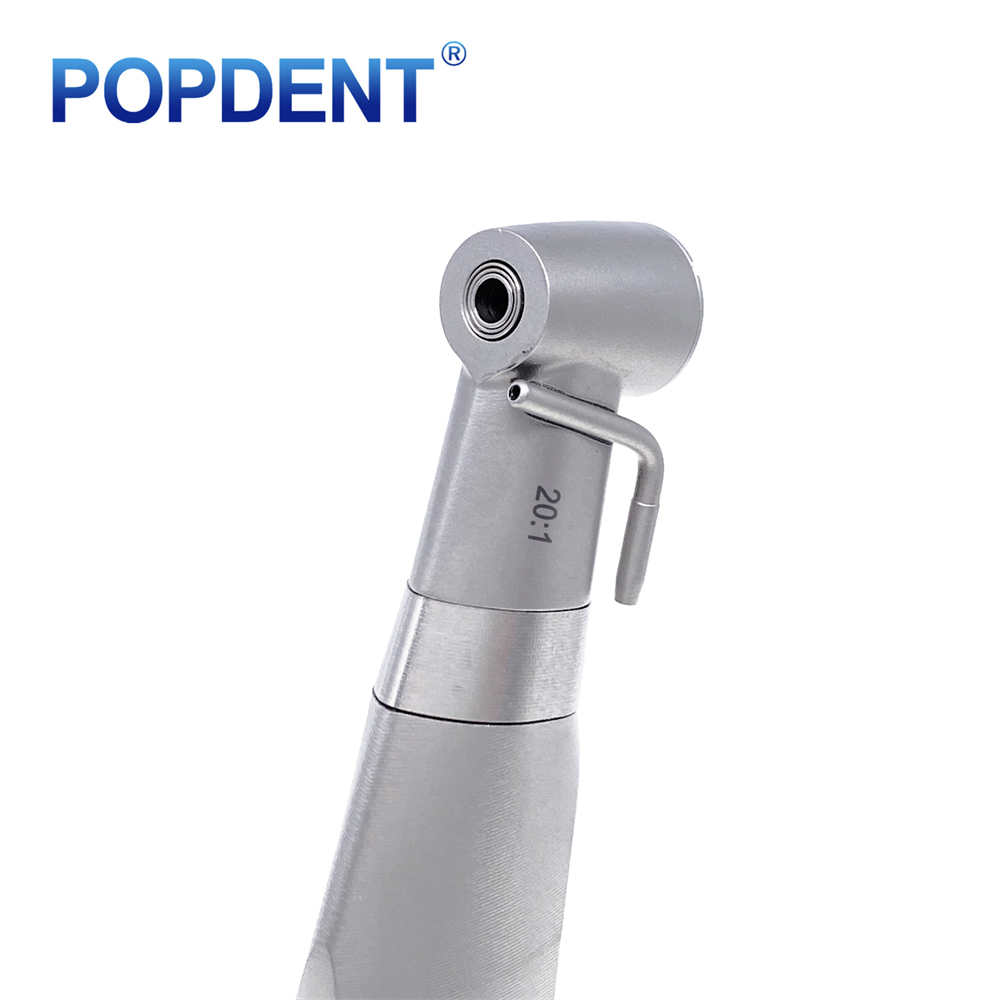 POPDENT Dental Implant 20:1 Reduction Surgical Contra Angle Low Speed Handpiece External Water