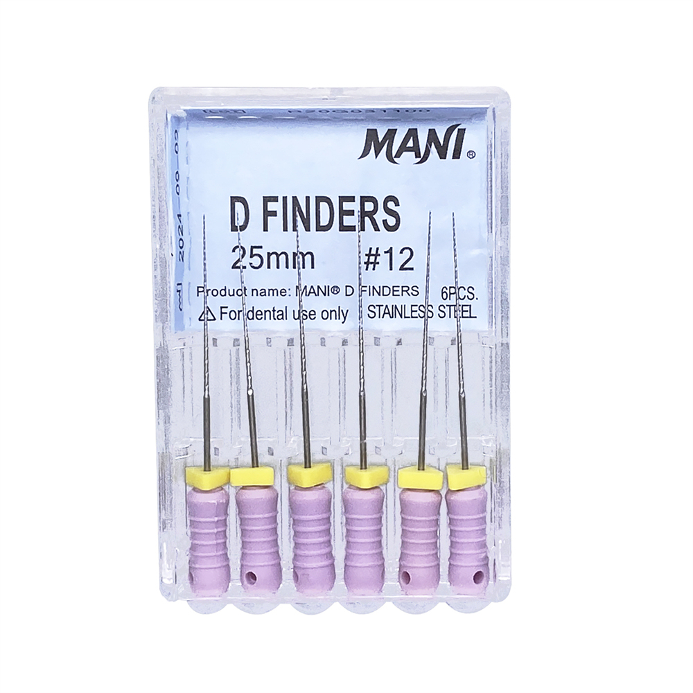 Mani D FINDERS Dental Endodontic Hand Use Files For Calcified Canals 21/25mm