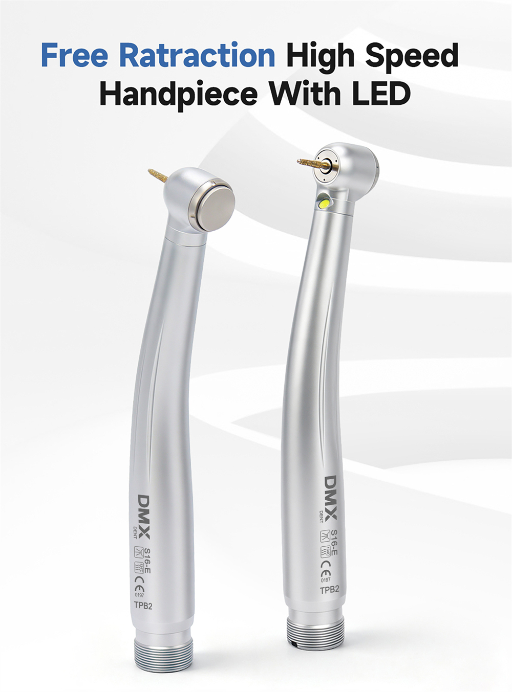 DMXDENT A16-E Dental E-generator LED High Speed Handpiece Standard/Torque Head