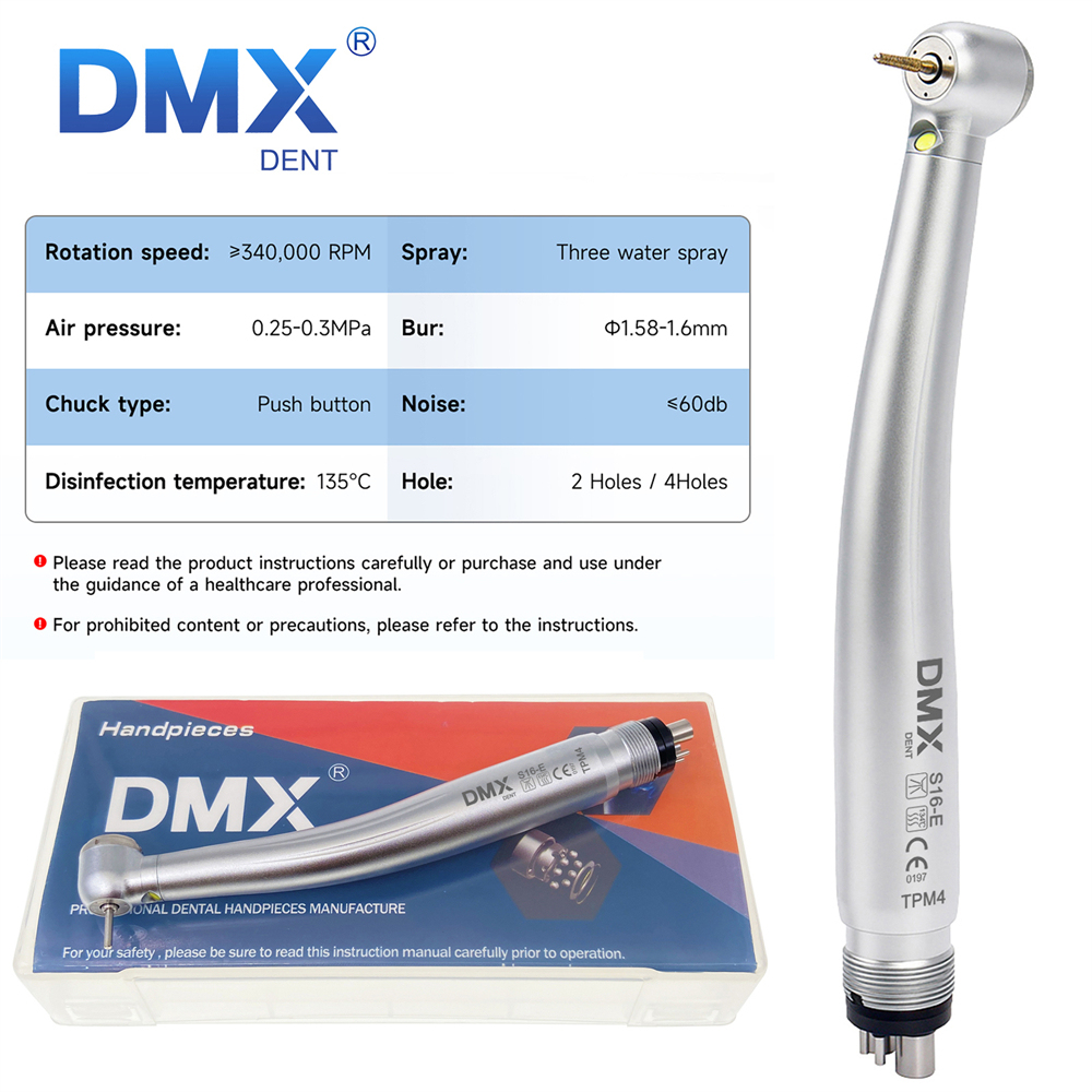 DMXDENT A16-E Dental E-generator LED High Speed Handpiece Standard/Torque Head