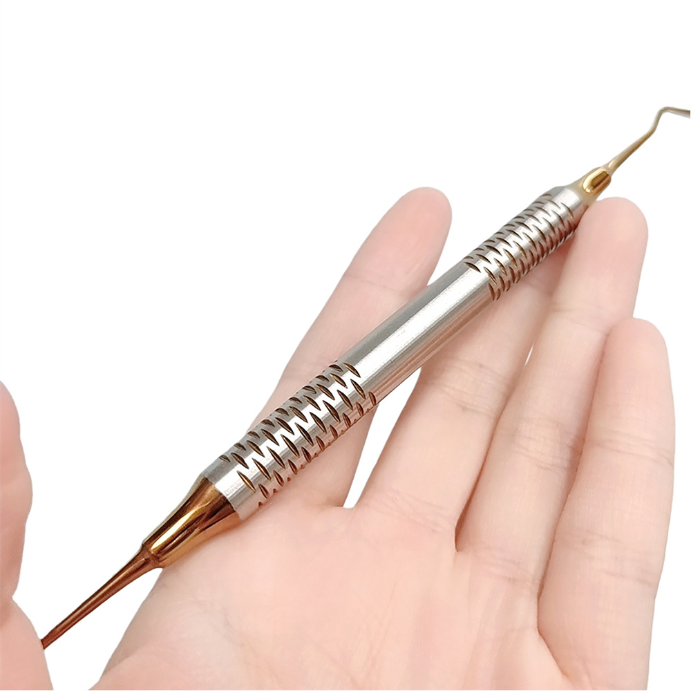 Dental Composite Filling Instrument Gold Titanium Coated Restorative