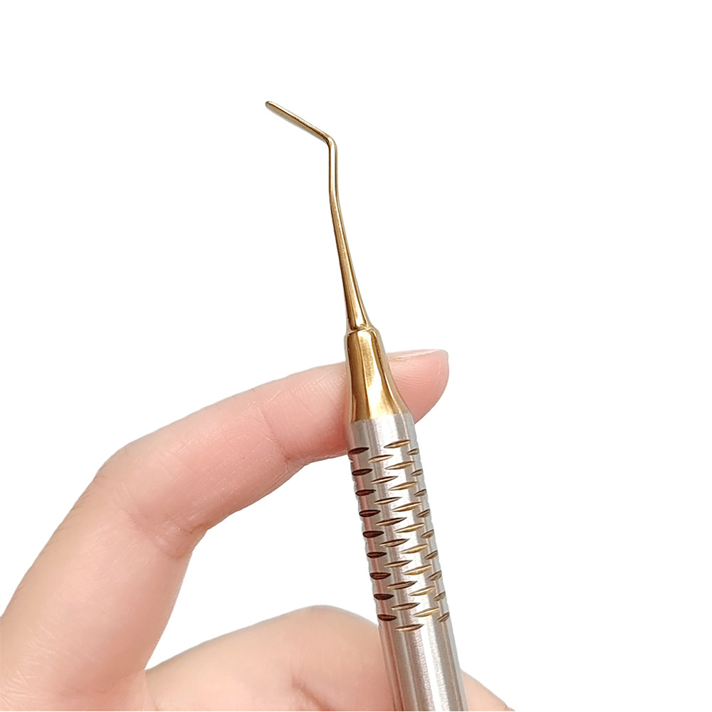 Dental Composite Filling Instrument Gold Titanium Coated Restorative