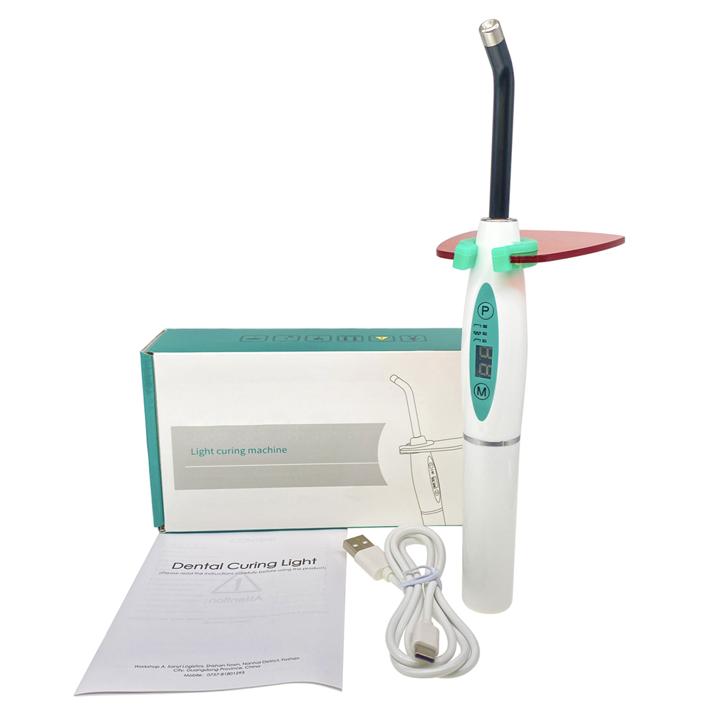 Dental Wireless Cordless LED Cure Curing Light Lamp 2000mw 5W Tool Resin Cure