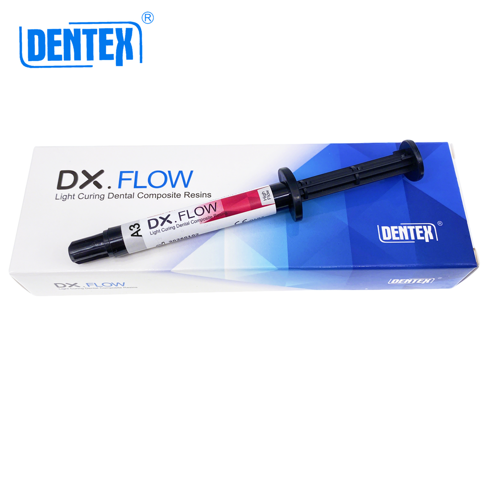 DENTEX DX.FLOW Dental Flowable Light Cure Composite Resin Medium/High Flow